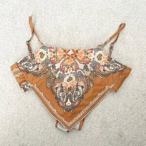 Paisley Print  Crop Top